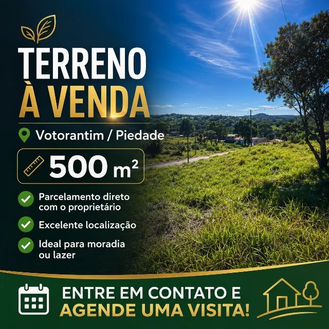 Terreno - 500m²- R$65.000,00 