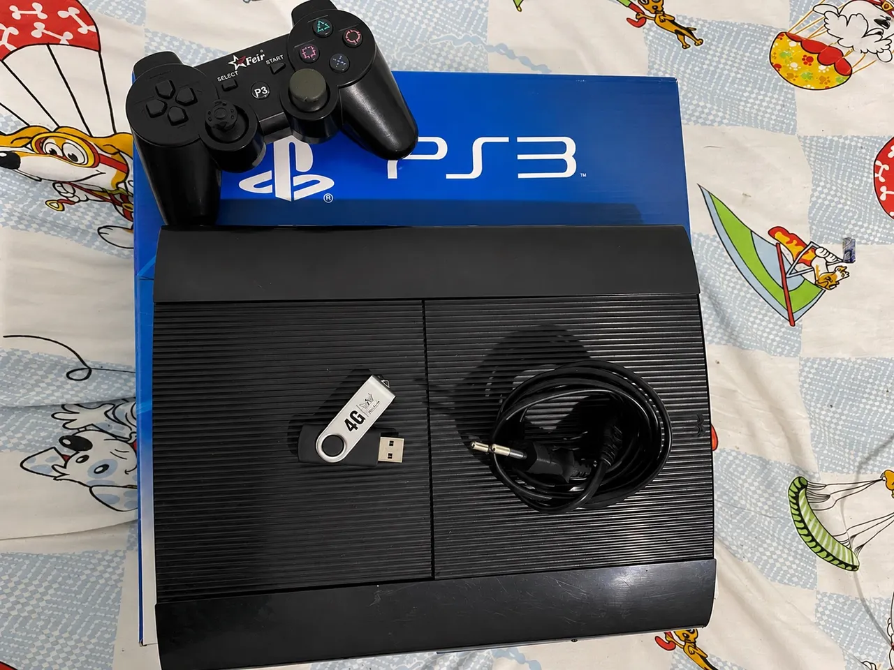 SUPER KIT PS3 SUPER SLIM 750GB + 15 JOGOS ORIGINAIS FISICOS + 20