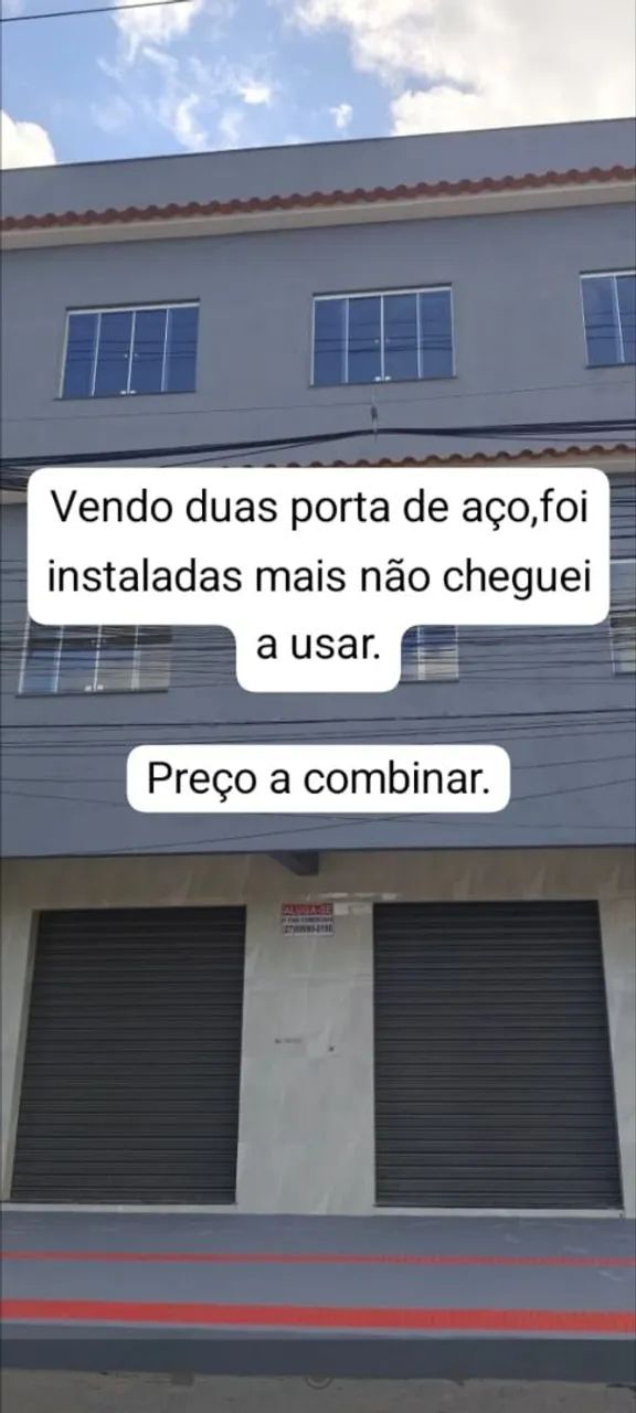 Porta de aço novas, instalei mais não cheguei a usar.