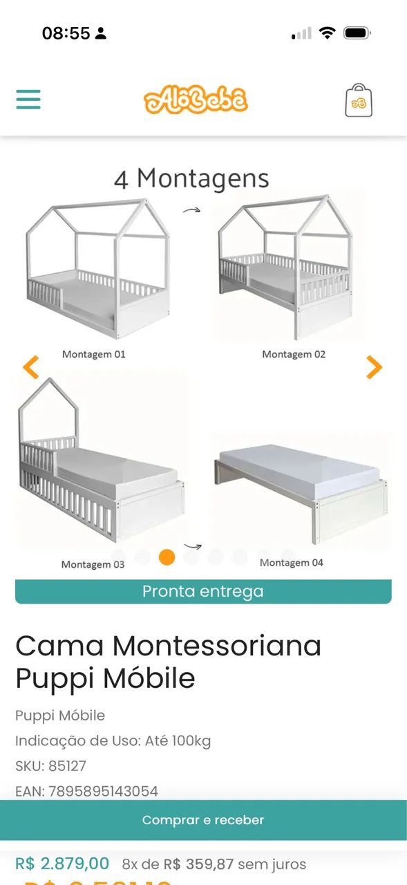 Cama montessoriana infantil - Foto 5