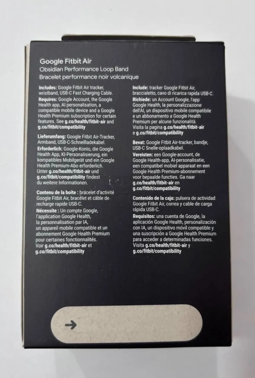 Google Fitbit Air - Obsidian - NOVO - Foto 4
