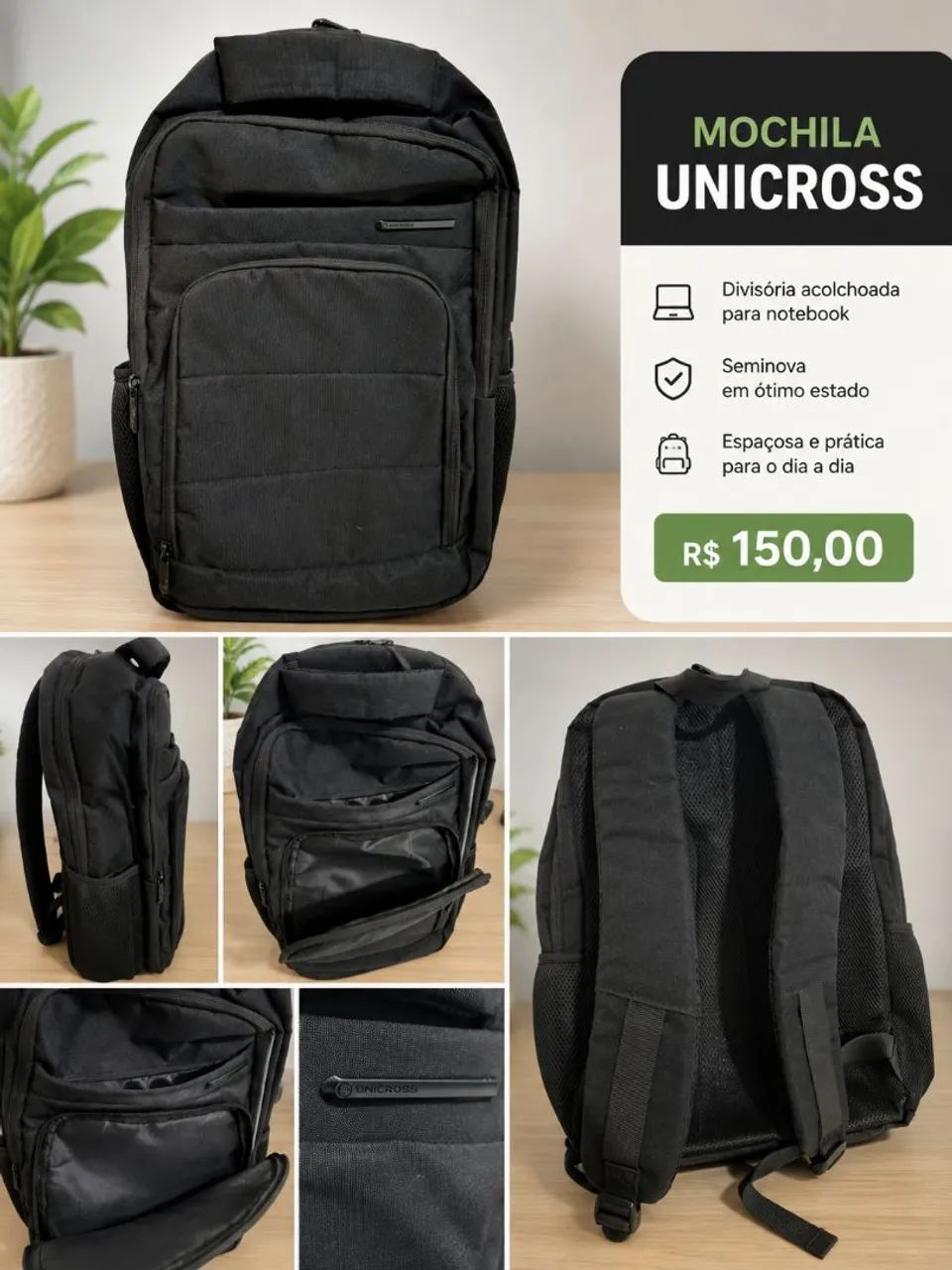 Vendo mochila semi nova Unicropss