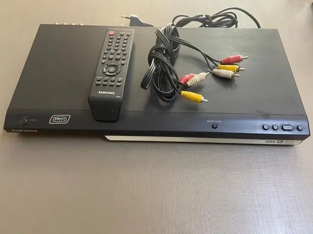 dvd player samsung clássico de mesa em perfeito estado.