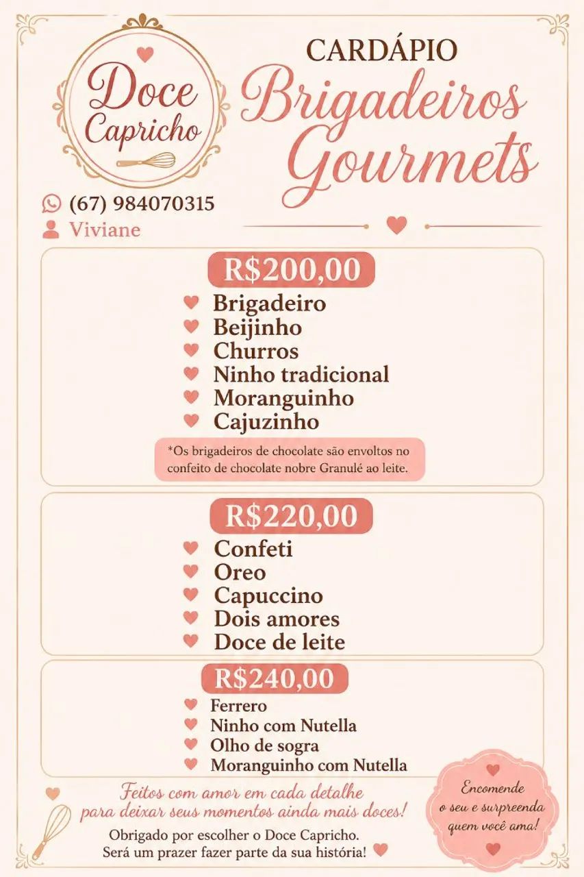Brigadeiros Gourmets 