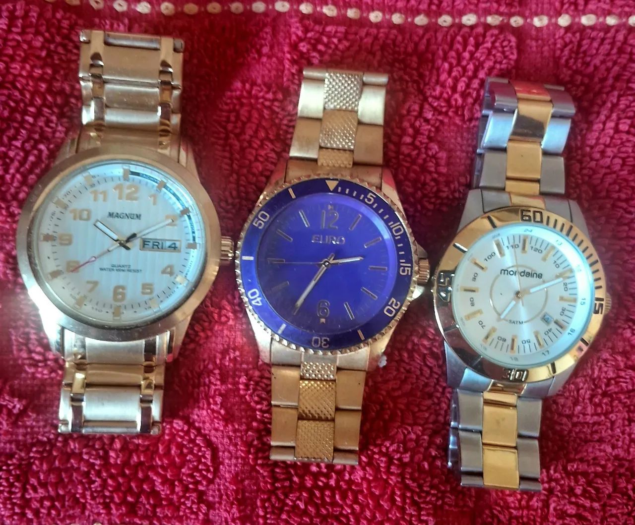 Combo Relógios Magnum/Mondaine/Euro
