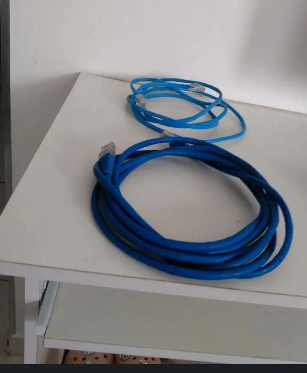 Kit Com 2 Cabos De Rede Internet Azul RJ45 Para PC, Roteador E TV - Foto 5