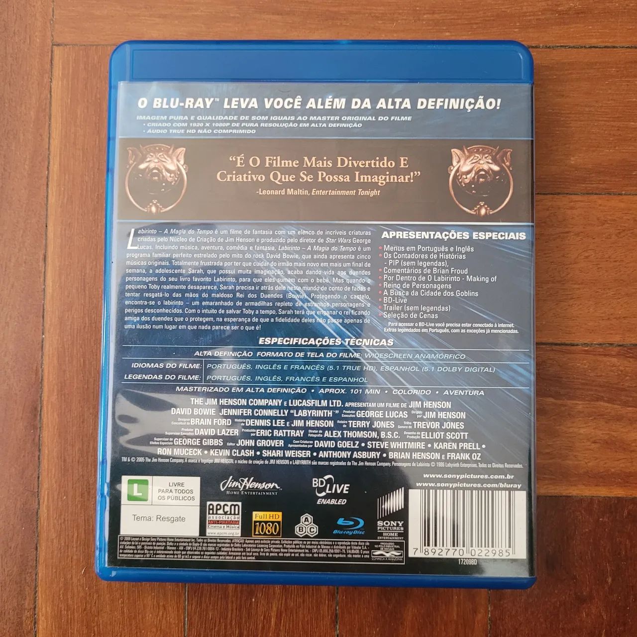 Bluray Labirinto: A Magia do Tempo - Foto 2