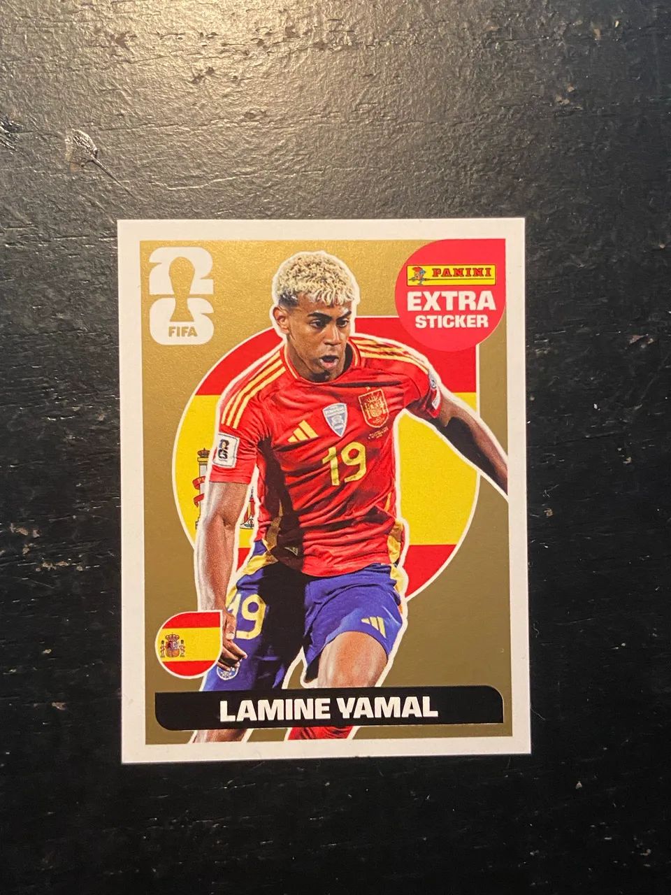 Extra Sticker Gold Lamine Yamal Panini Rare
