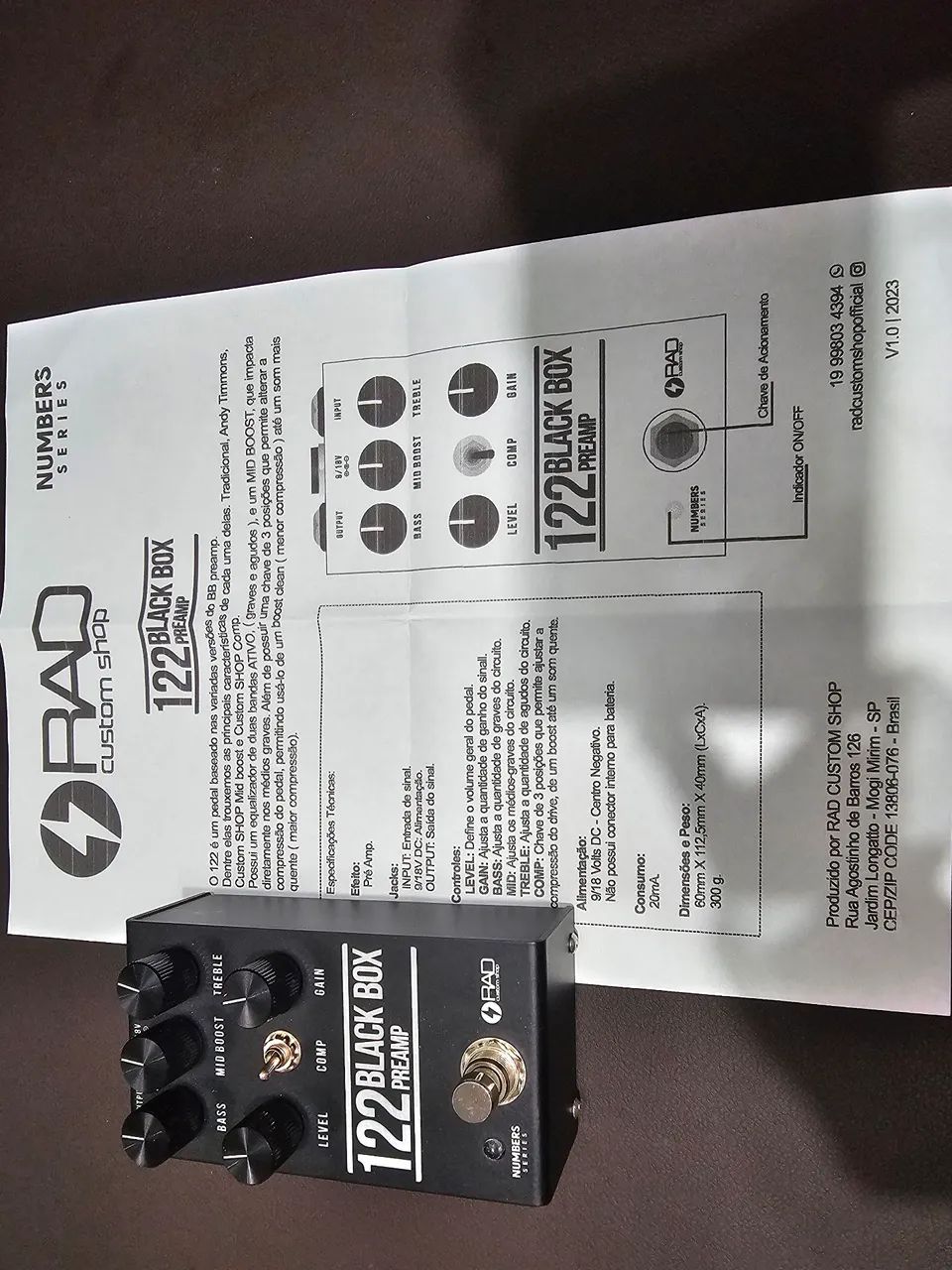 Pedal RAD 122 Black Box Preamp - Foto 3