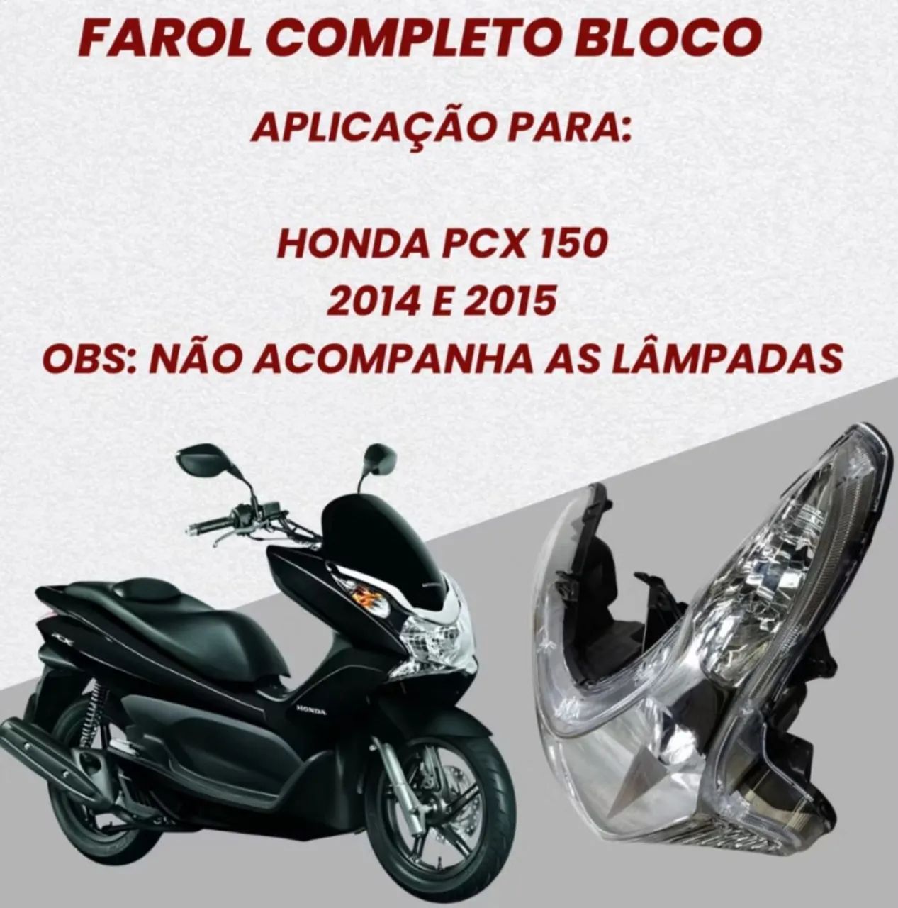 Farol PCX novo e original 