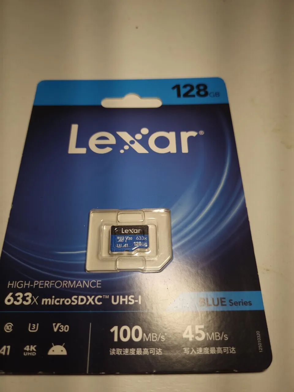 Cartão micro sd Lexar 128 gb