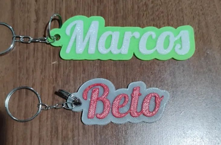 Chaveiro com nome 3D  - Foto 2