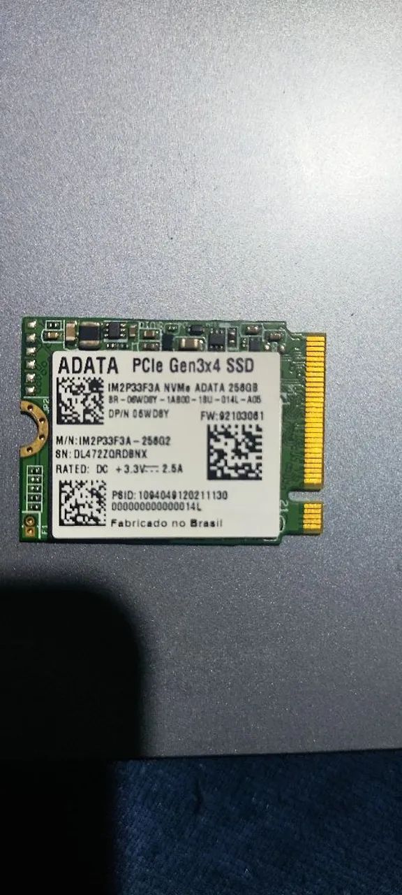 SSD NVME 256GB