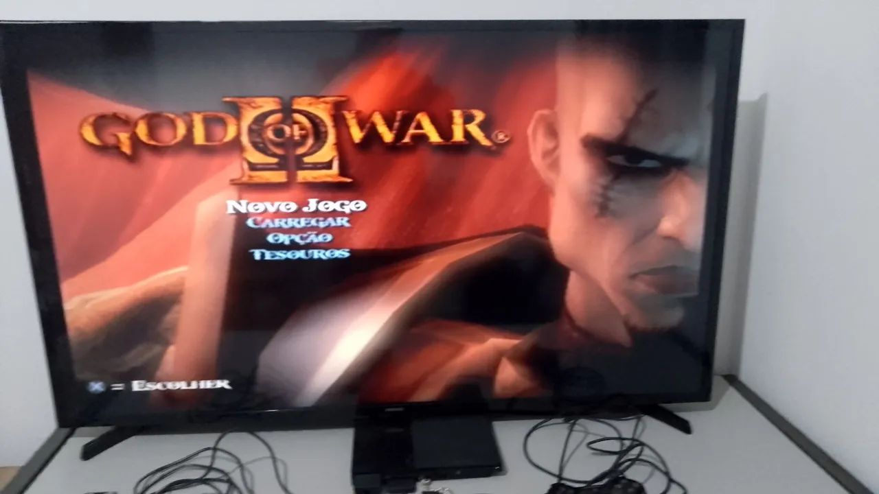PS2 slim 02 controles e vários jogos  - Foto 3