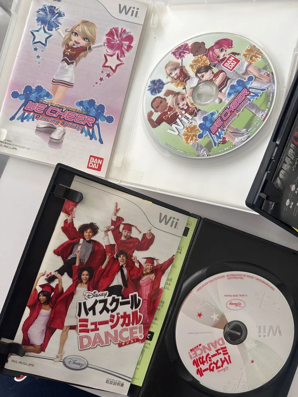 Kit 3 jogos wii e wii U japoneses originais com caixa e manual