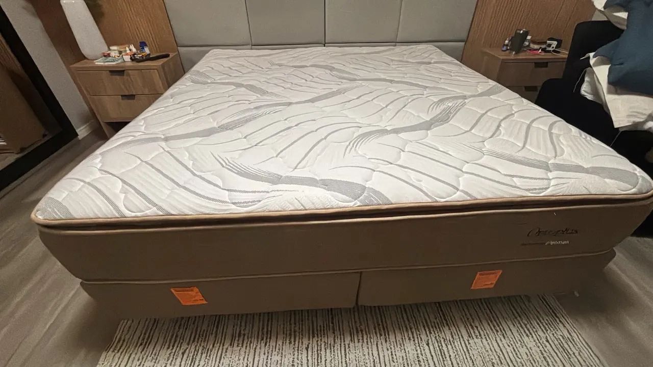 Colchão e base de cama king size - Foto 5