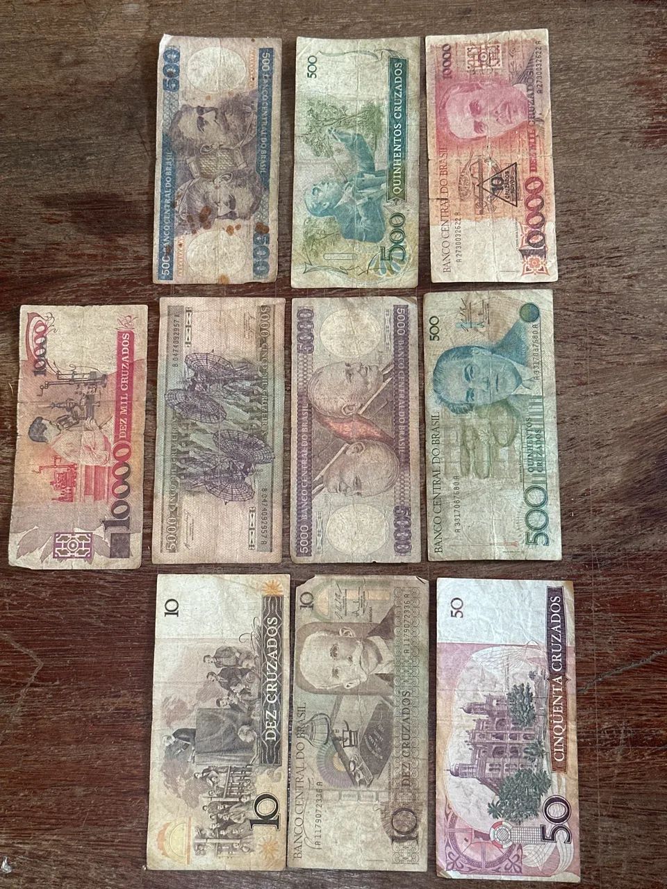 10 Notas Antigas Raras para coleção 