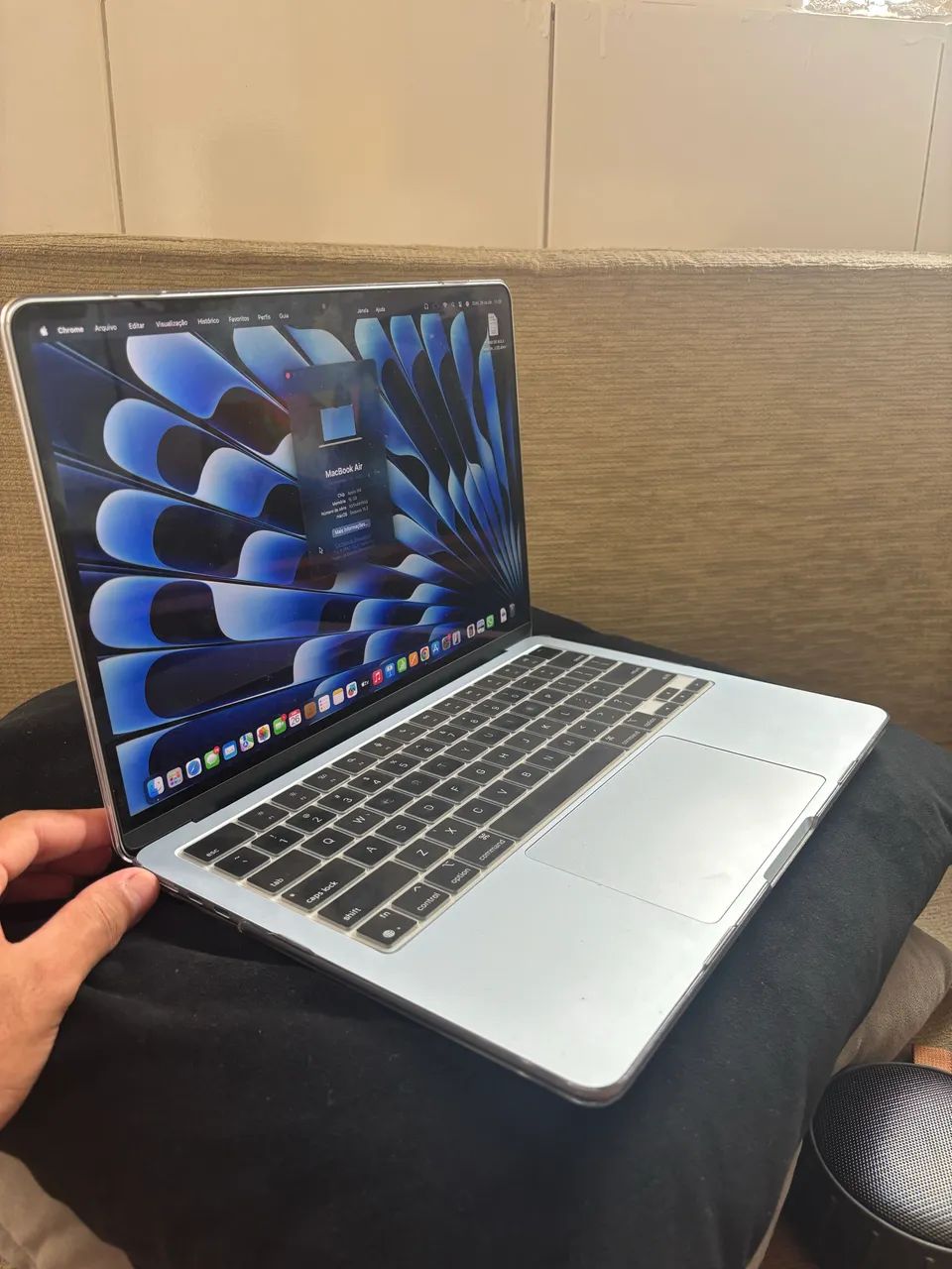 MacBook Air M4 - 43 ciclos - bateria 100% - 2025 - Notebooks - Dom