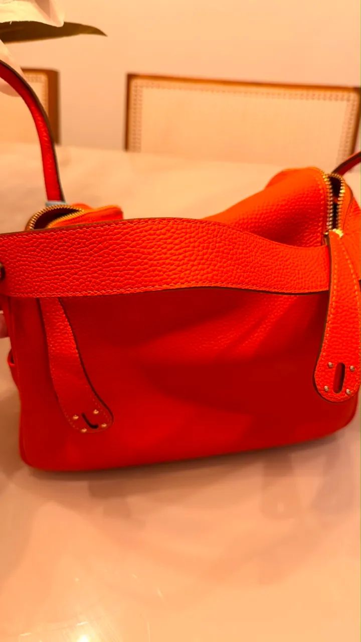 Bolsa Hermès laranja inspiração  - Foto 4