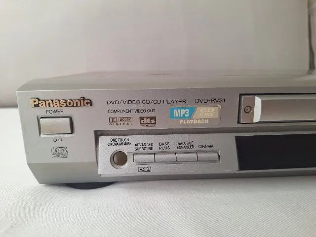 DVD Panasonic Modelo DVD-RV31BR com controle remoto. - DVD, Blu