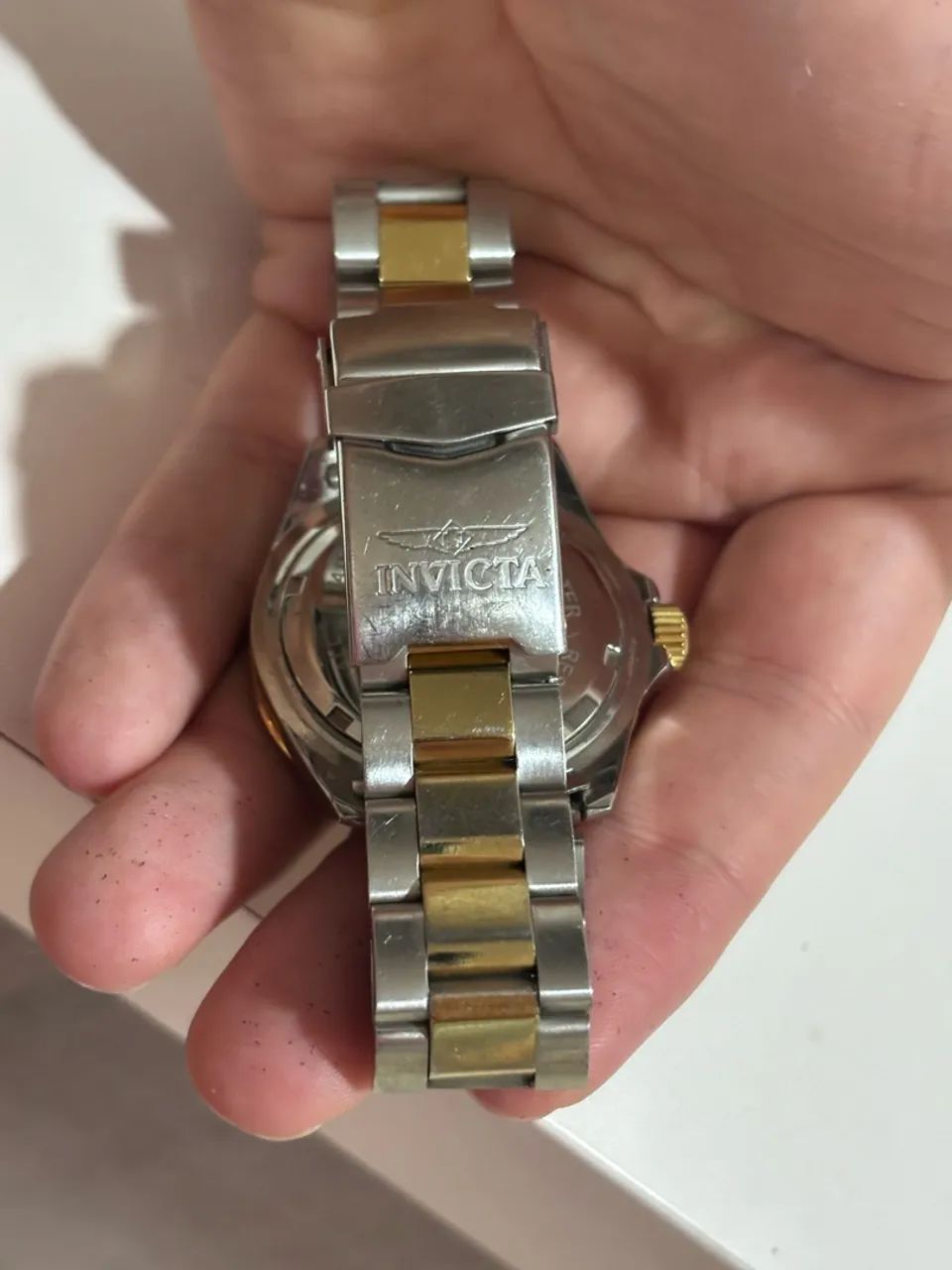Relógio Invicta Pro Diver 9310 Original - Bicolor Azul e Dourado - Foto 4