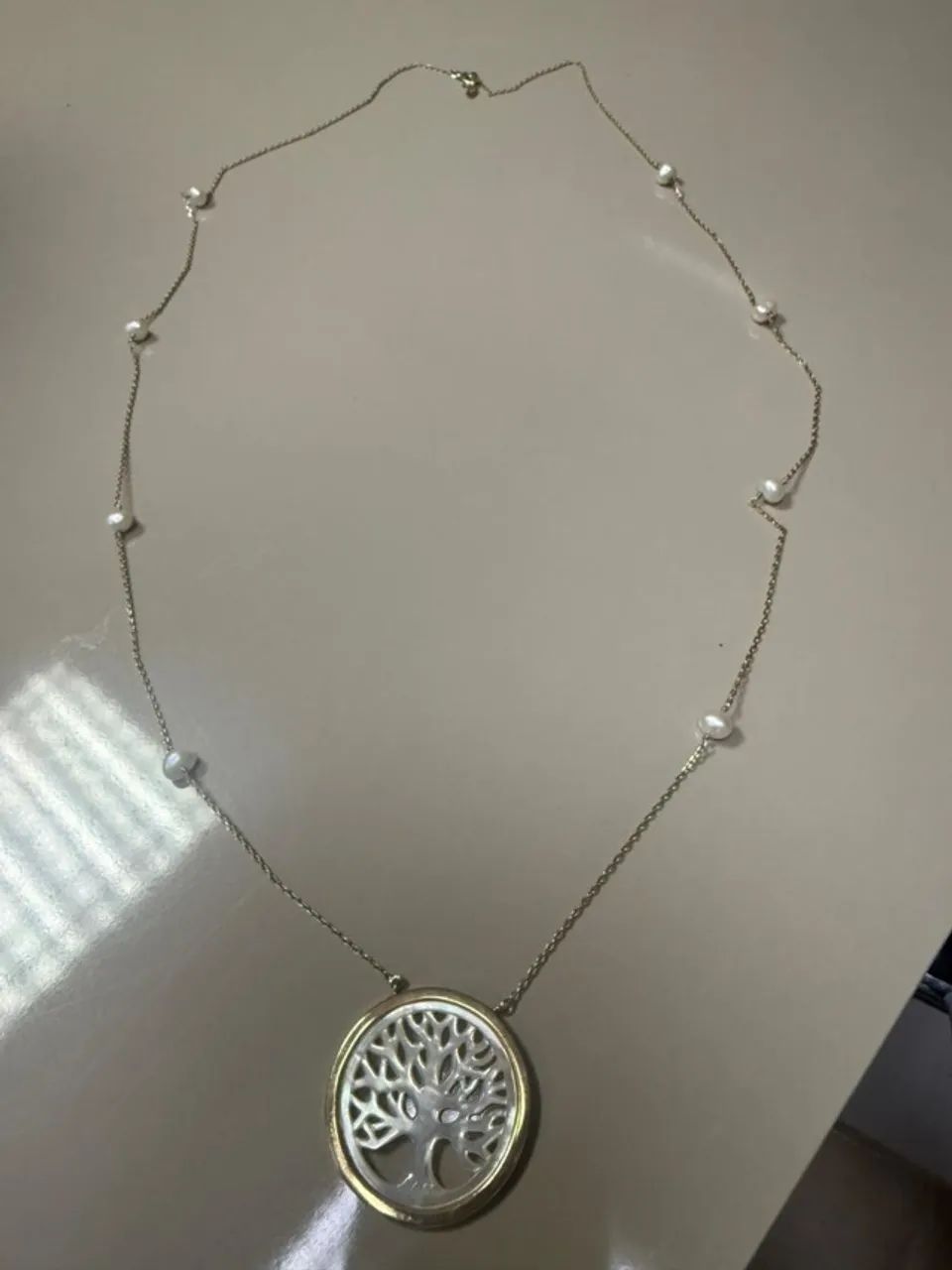 Colar arvore da vida com pérolas - Foto 2