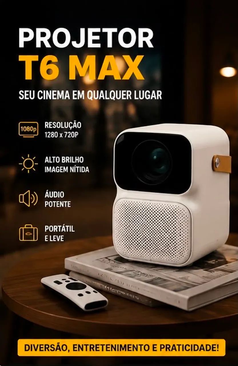 Projetor T6 Max