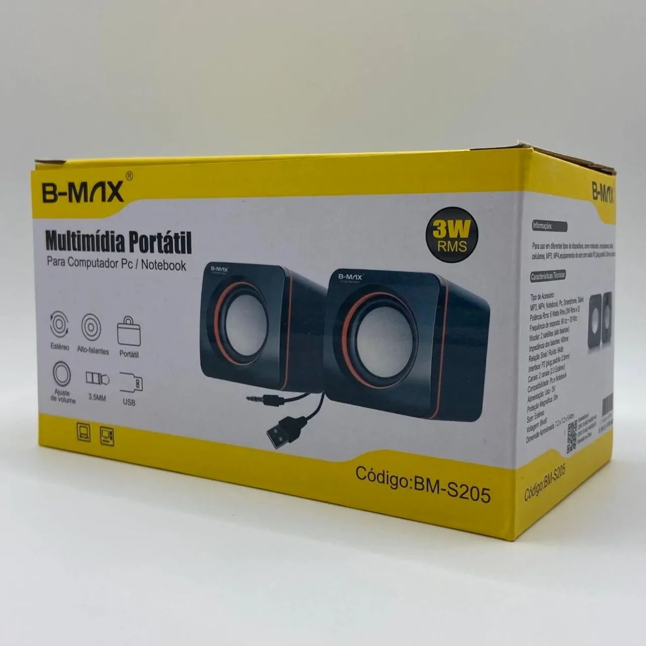 Mini Caixa de Som Multimídia para PC/Notebook B-MAX BM-S205 - Foto 3