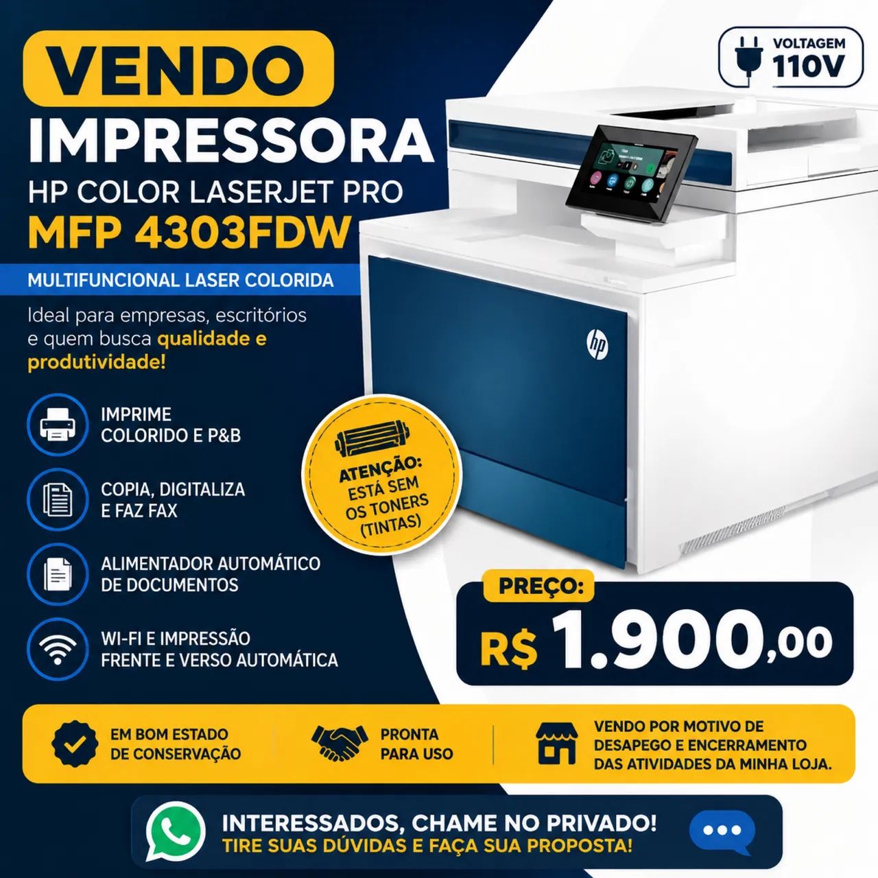 Impressora a laser colorida 