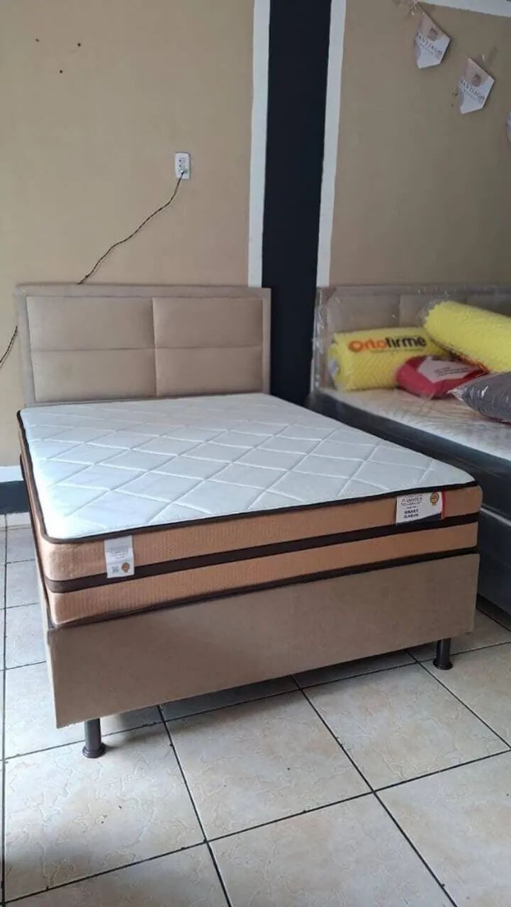 Cama Casal Mola Ensacada + 2 TRAVESSEIROS 