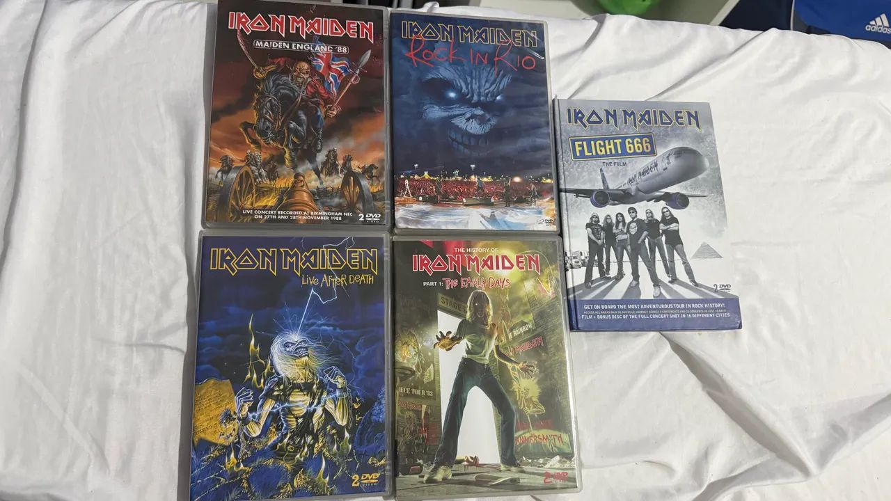 Lote dvds shows Iron Maiden duplos 