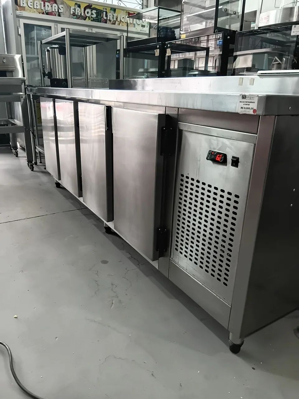 Bancada refrigerada 2.40x0.70