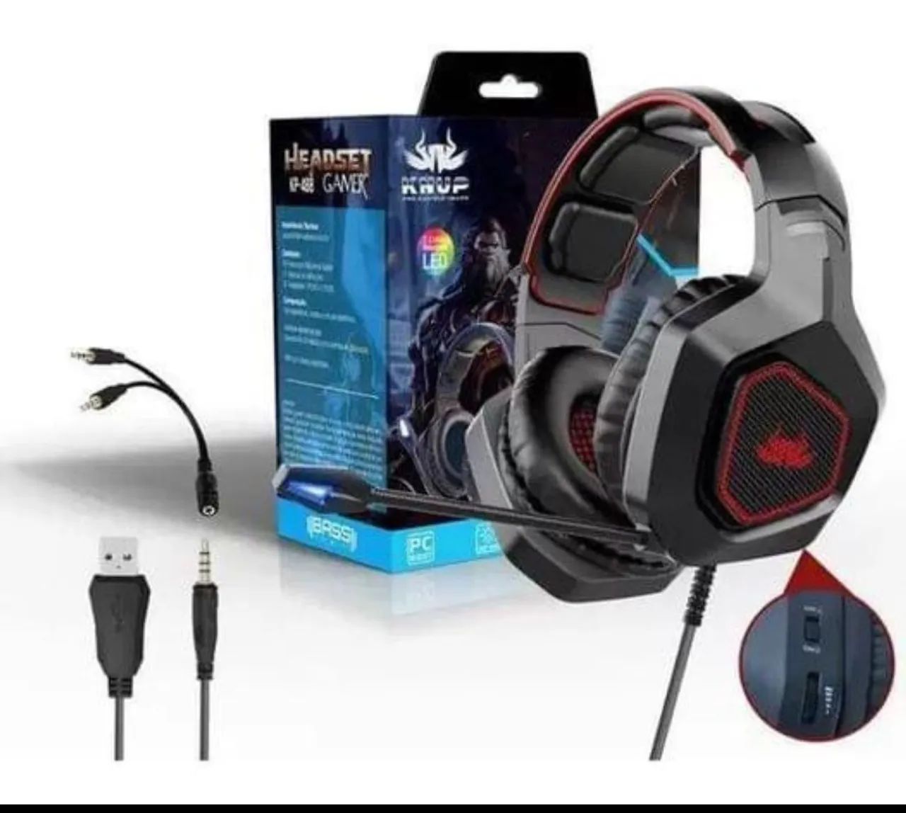 Headset gamer knup kp-488 - Foto 2