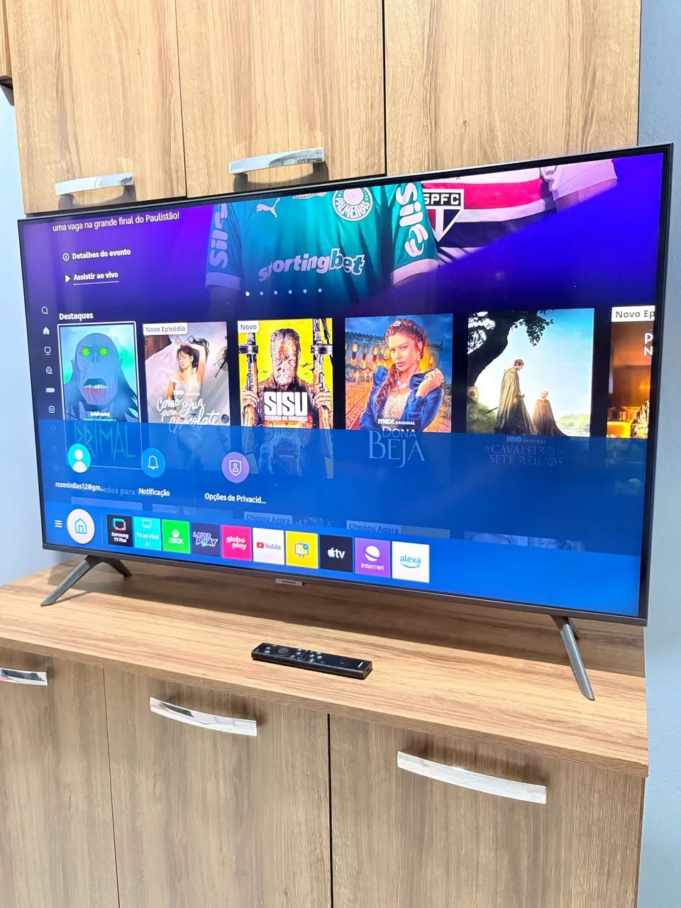 Tv 43 polegadas 4K Cristal Samsung Xbox 