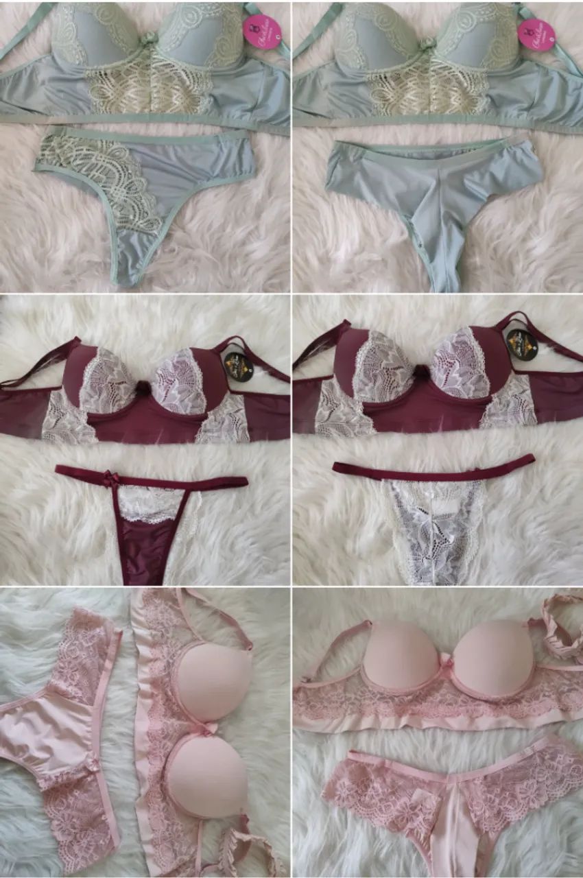 kit 20 conjuntos de lingerie com leves defeitos 199,00 - Foto 2