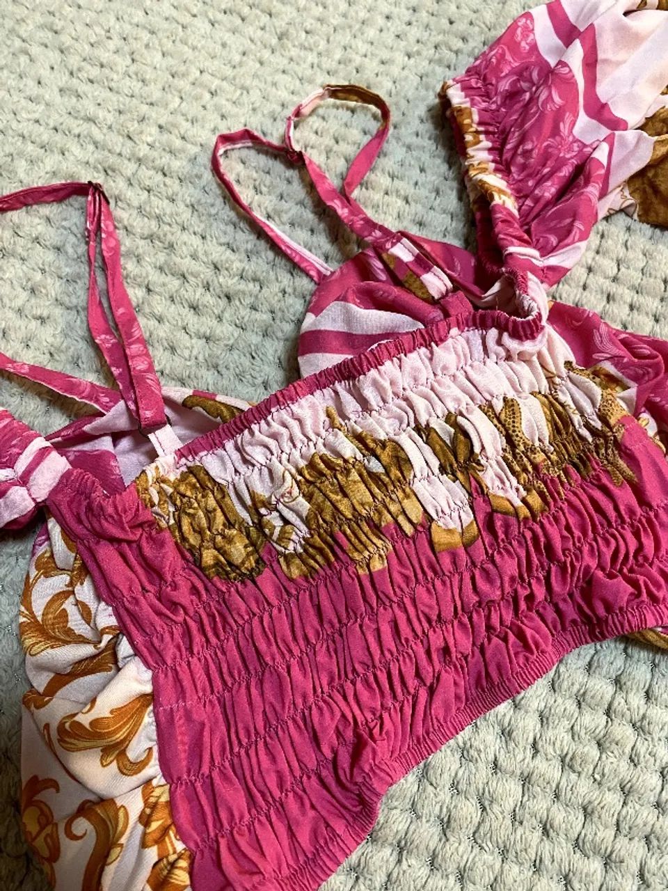 Blusinha Rosa com estampa - tamanho P - Foto 3