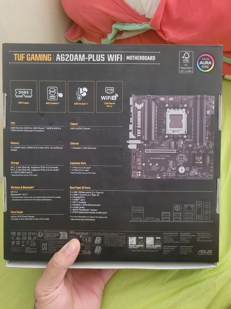 PLACA MÃE ASUS TUF A620AM-PLUS WIFI
