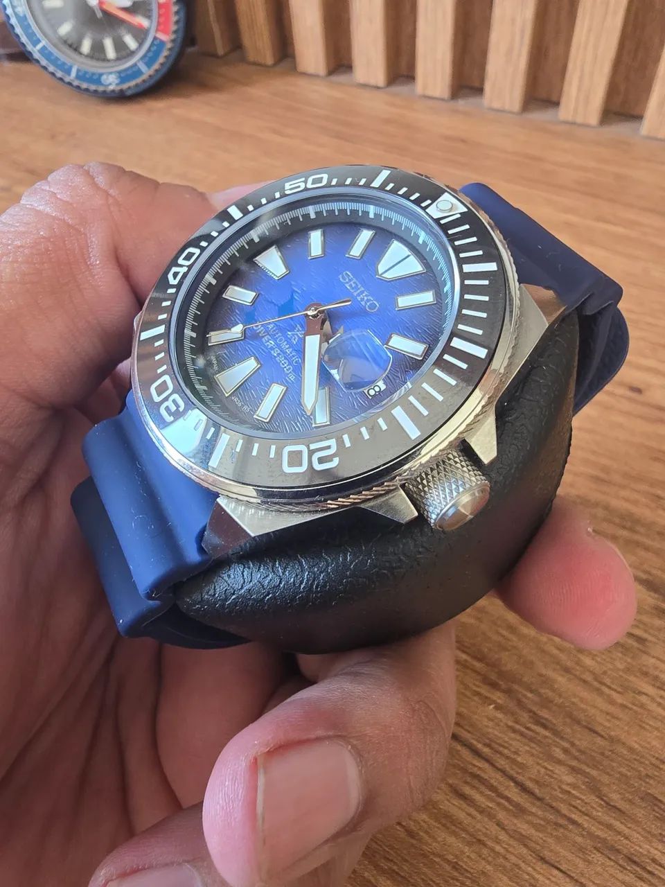 Relógio MOD "seiko" Customizado Manta Ray - Foto 5