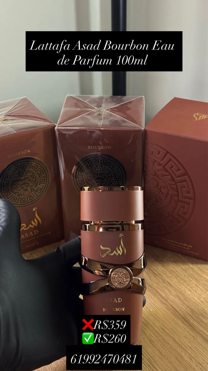 Lattafa Asad Bourbon Eau de Parfum 100ml - Foto 4
