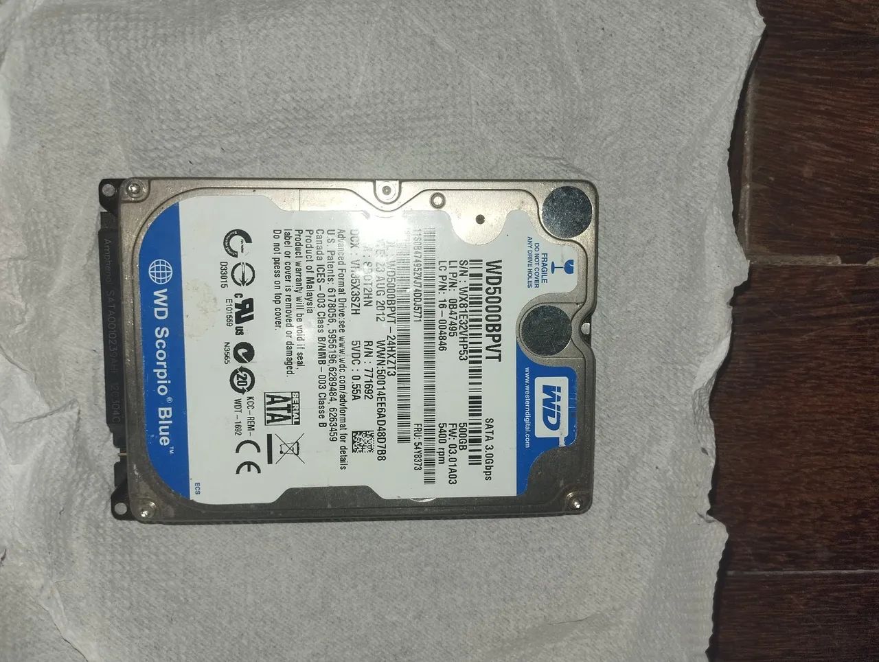 HD Externo 500GB WD
