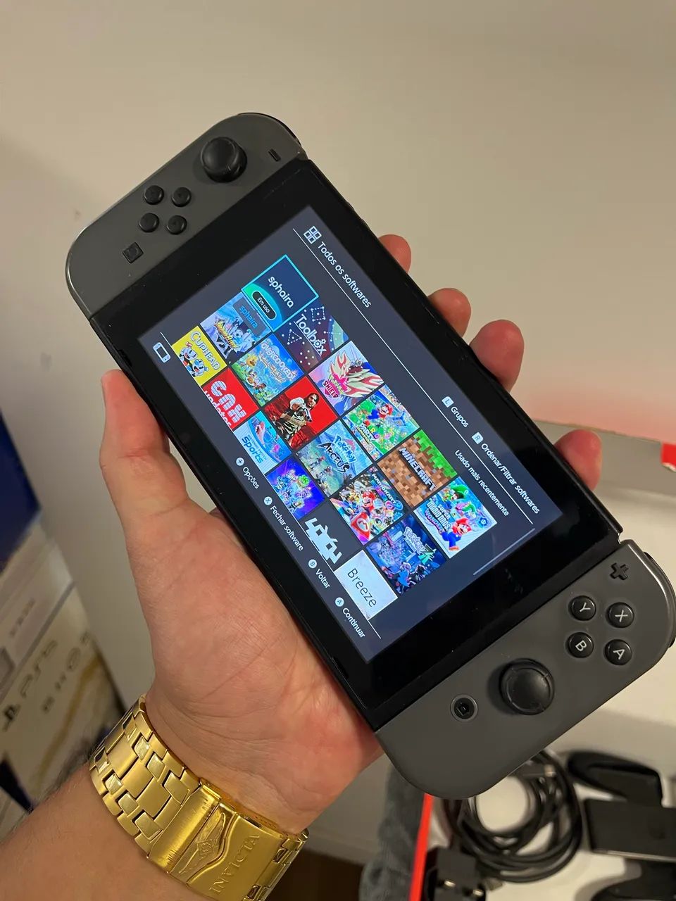 Nintendo switch v2 desbloqueado vários jogos  - Foto 2