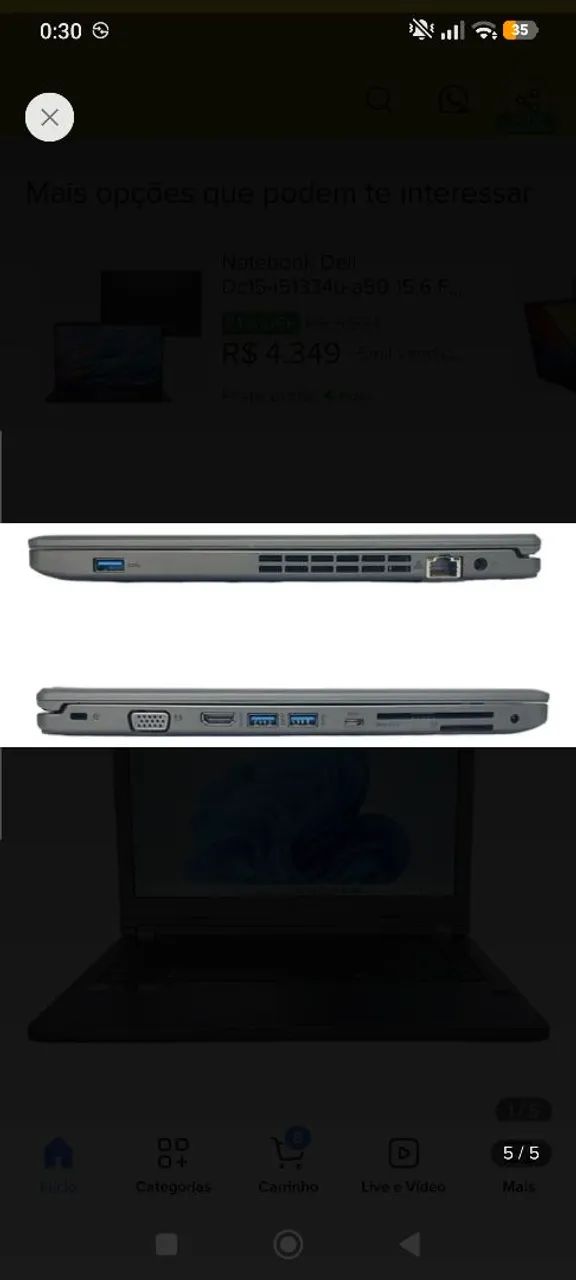 Notebook i3(7ªth) SSD256GB Super Rápido  - Foto 5
