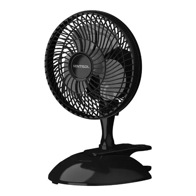 MICRO VENTILADOR 20CM MINI 220V BLACK VENTISOL - Foto 3