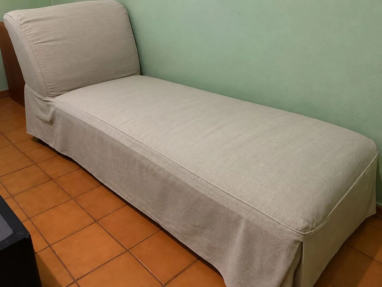 Divã Recamier Bege