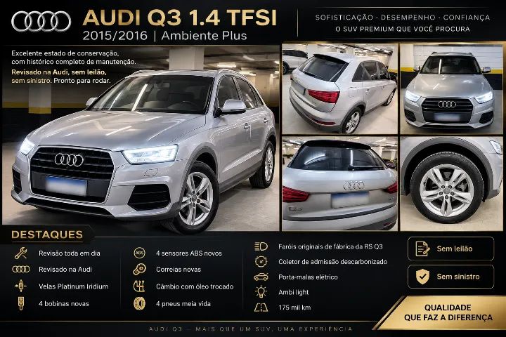 Audi Q3 1.4 TFSI/TFSI Flex S-tronic 5P 2016
