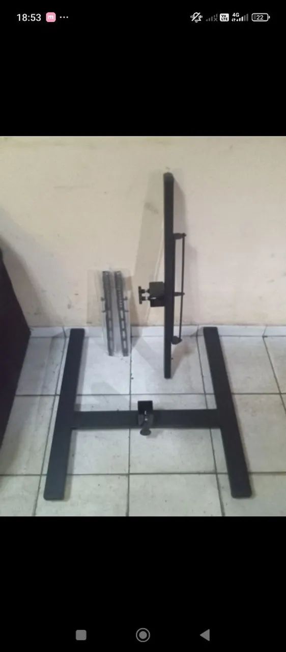 SUPORTE PARA TV MODELO PEDESTAL REGULÁVEL DE 32 A 75 POLEGADAS  - Foto 2
