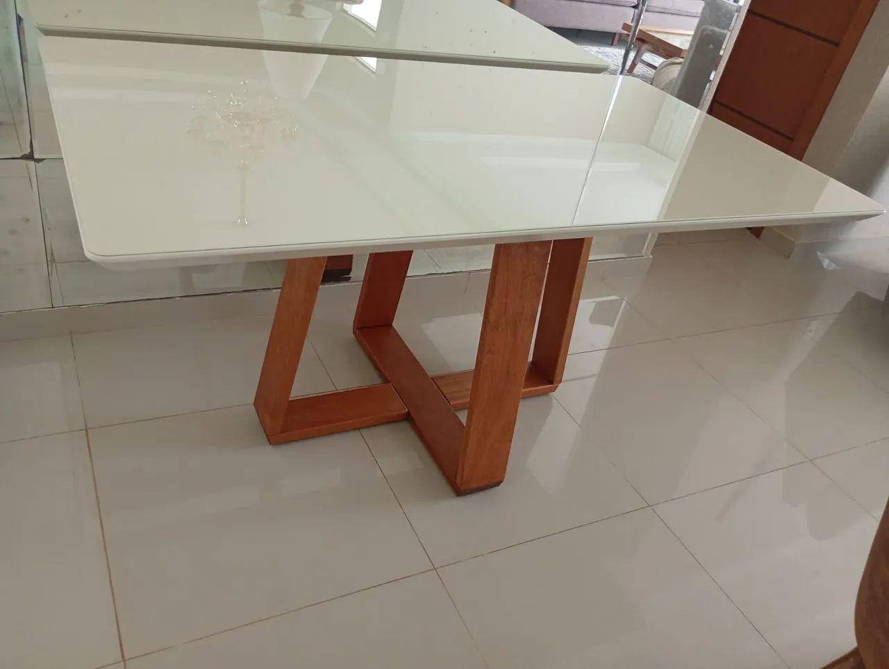 Mesa Tampo de vidro  - Foto 2