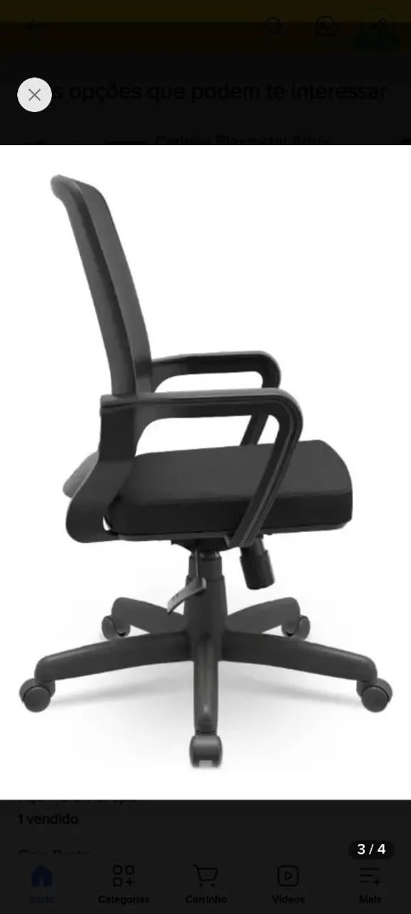 Cadeira de escritório e home office  - Foto 5