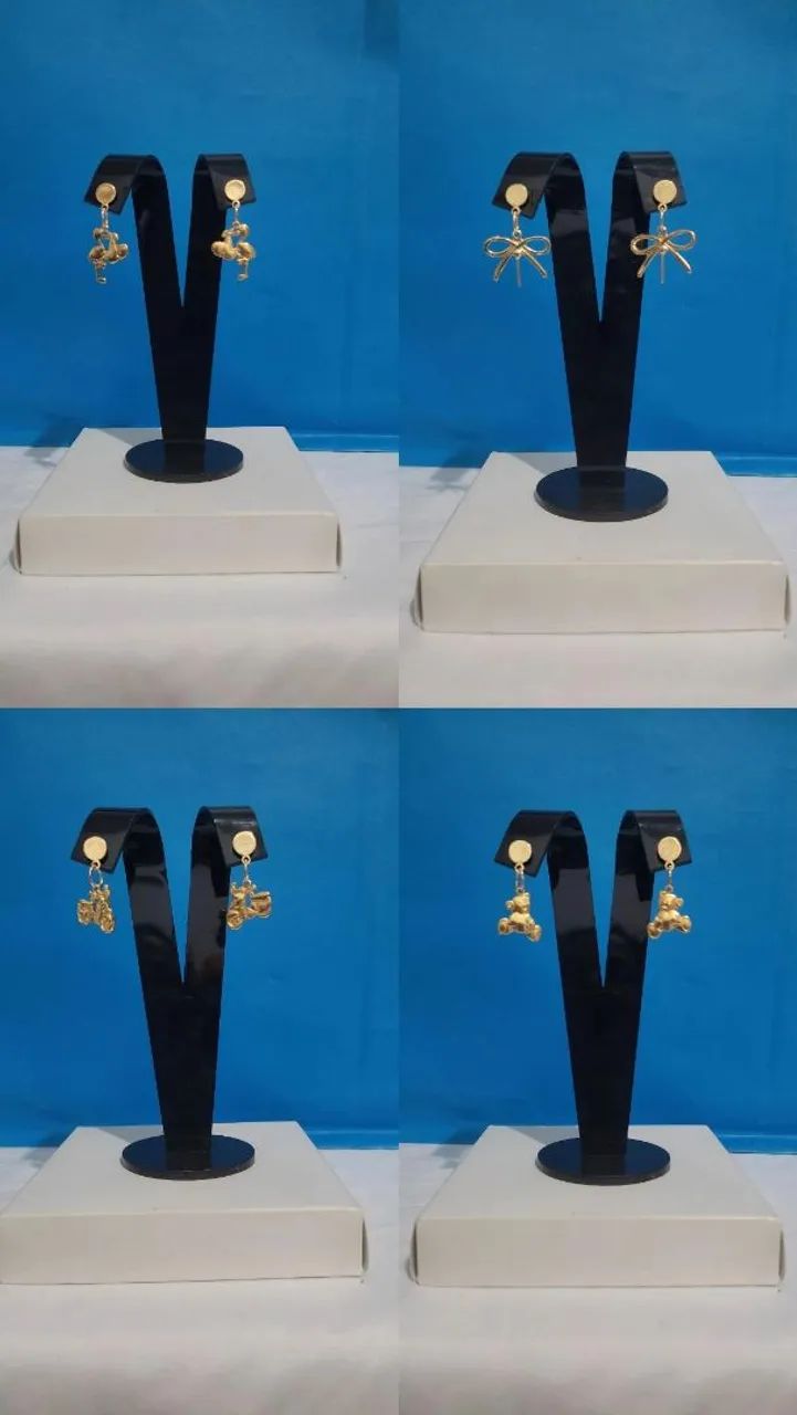 Brincos Bijuterias - Modelos Variados Novos
