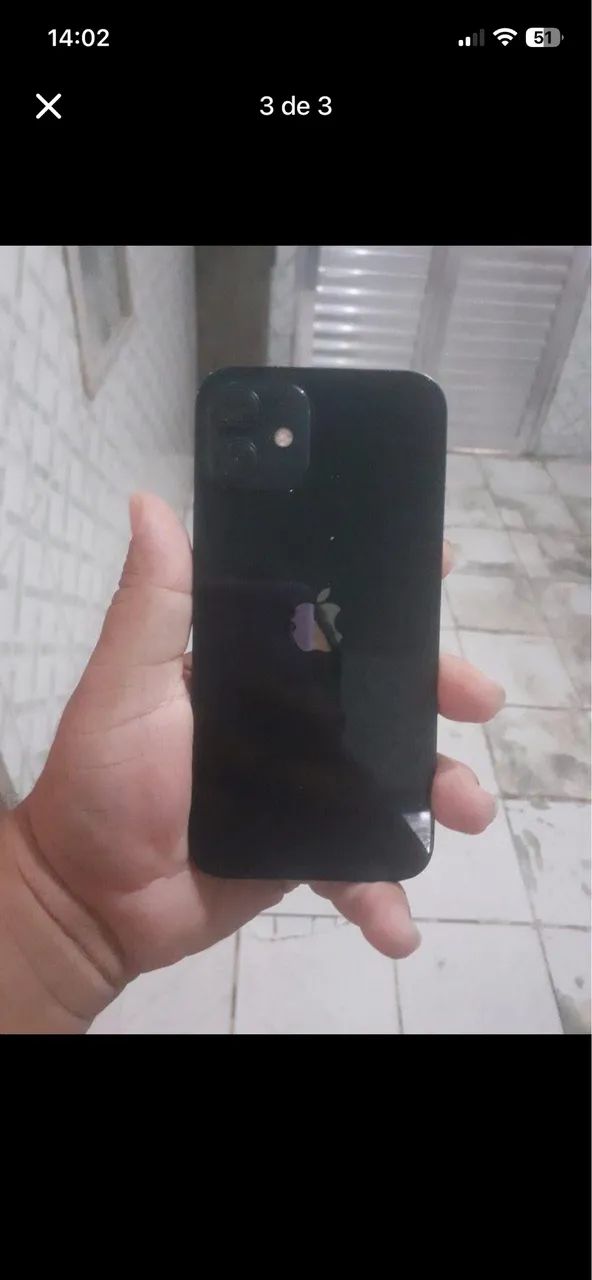 iPhone 12 semi novo todo original 64 gb Face ID ok - Celulares e